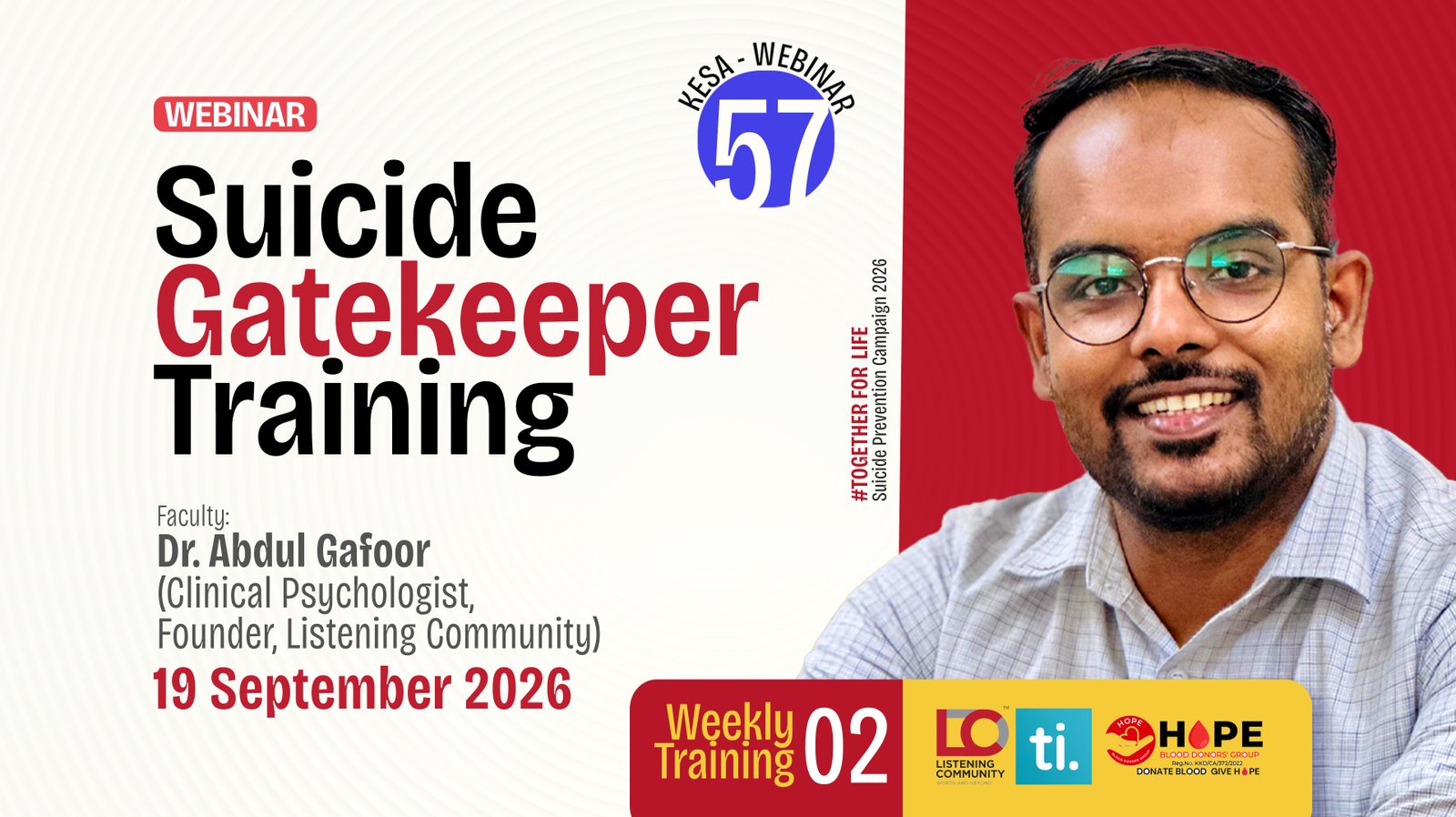 KESA 57 - Suicide Gatekeeper Training