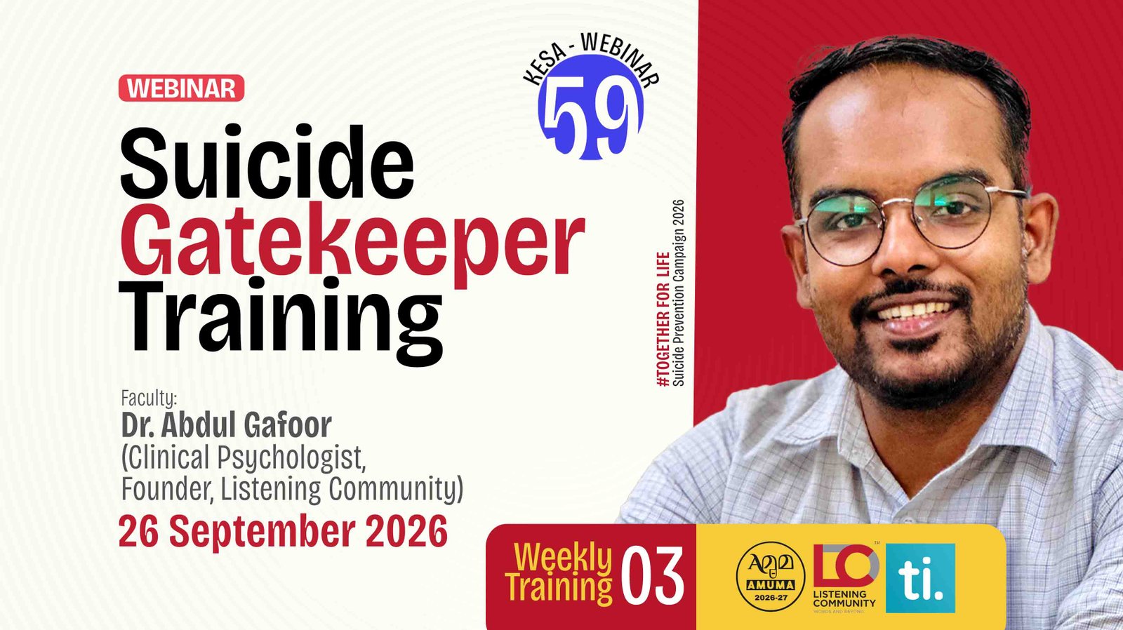 KESA 59 - Suicide Gatekeeper Training