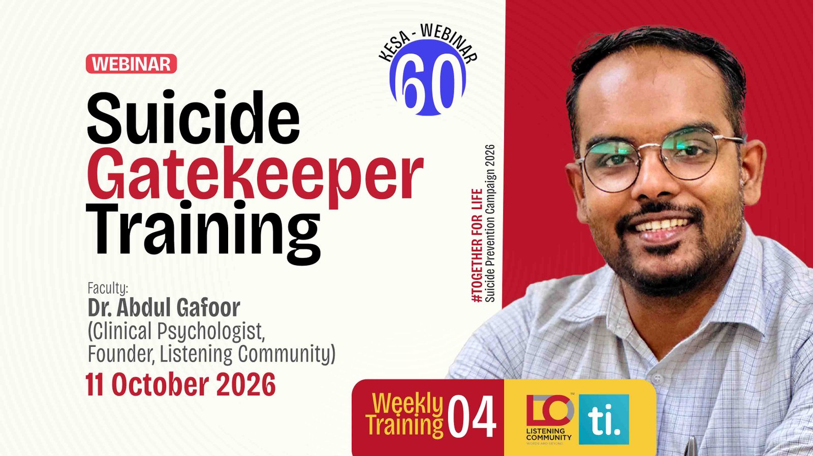 KESA 60 - Suicide Gatekeeper Training